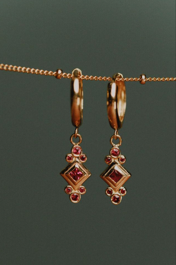 Ruby Iria Earrings