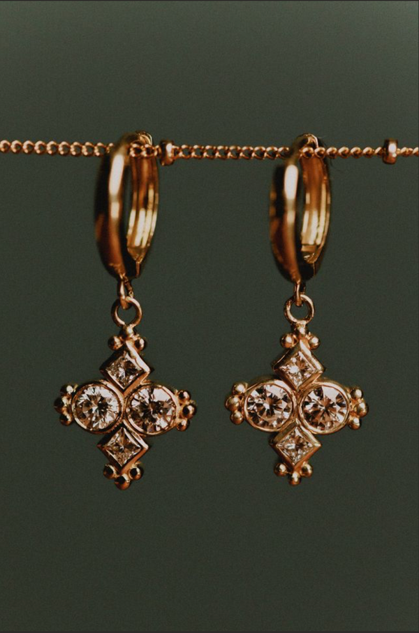 White Diamond Adia Earrings